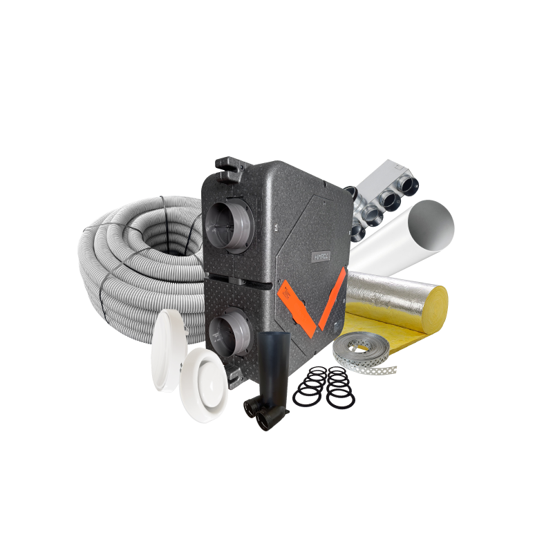 Quiet-Vent Himpel 8 Room MVHR Kit (Upgraded Himpel-200)