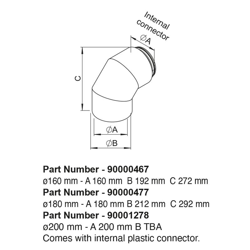 ISO Thermal Pipe 90° Bend