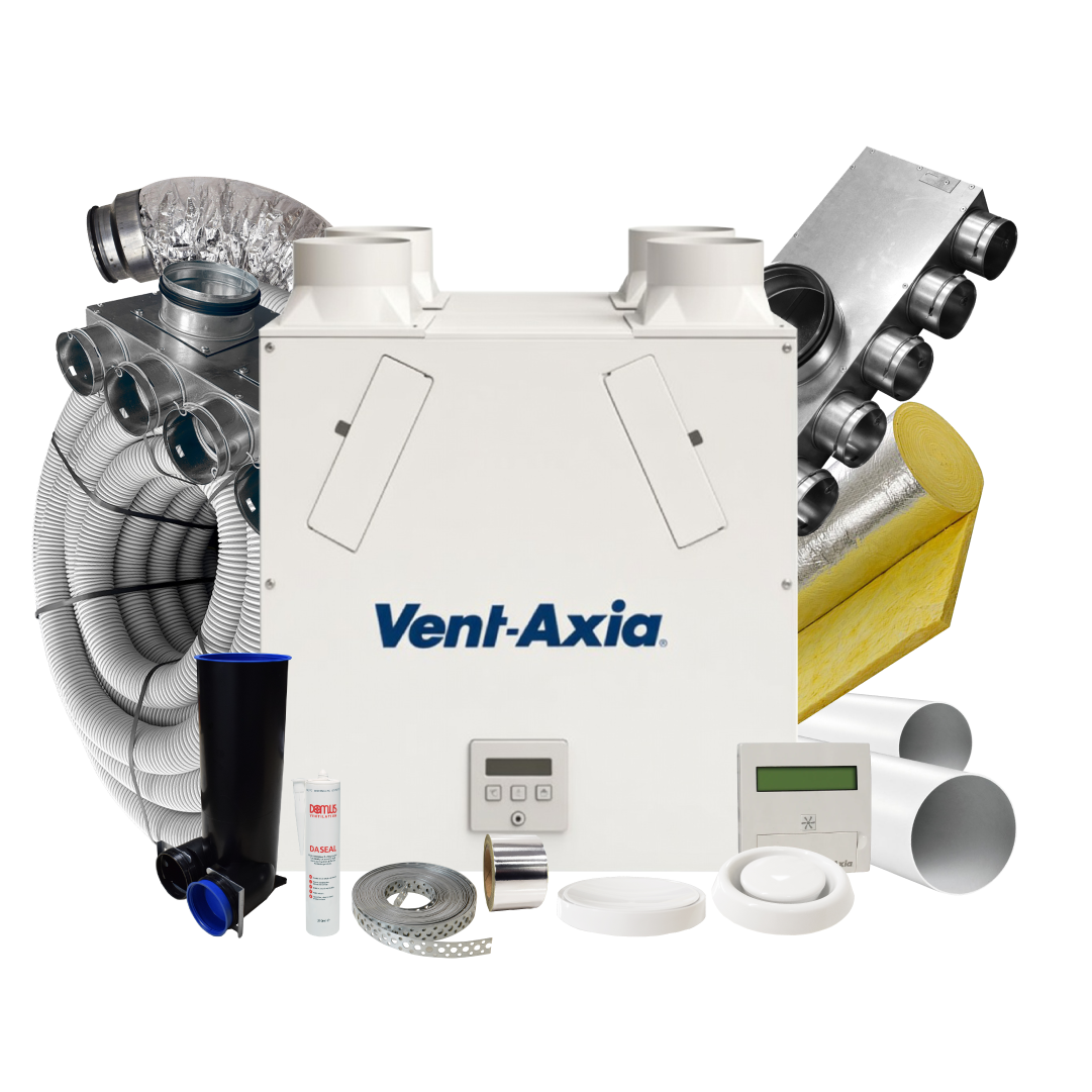 Vent Axia Kinetic BH L/H – 10 Room Complete MVHR Kit
