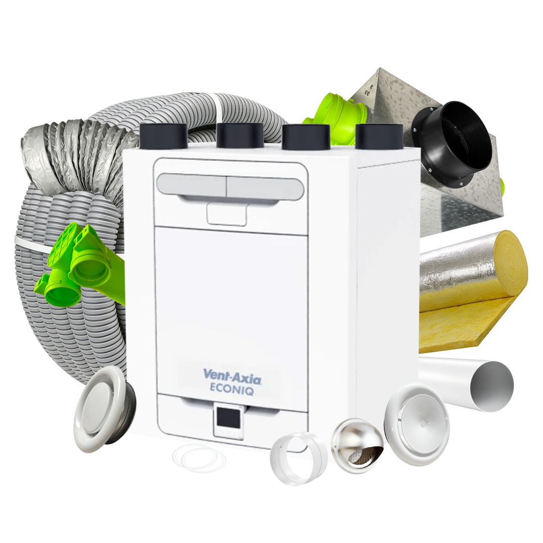 BPC Standard 8 Room MVHR Kit – Vent Axia Sentinel Econiq S