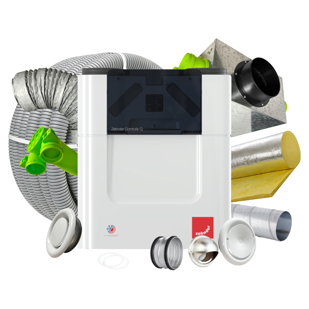 BPC Standard 15 Room MVHR Kit – Zehnder Q450 ERV with enthalpy exchanger