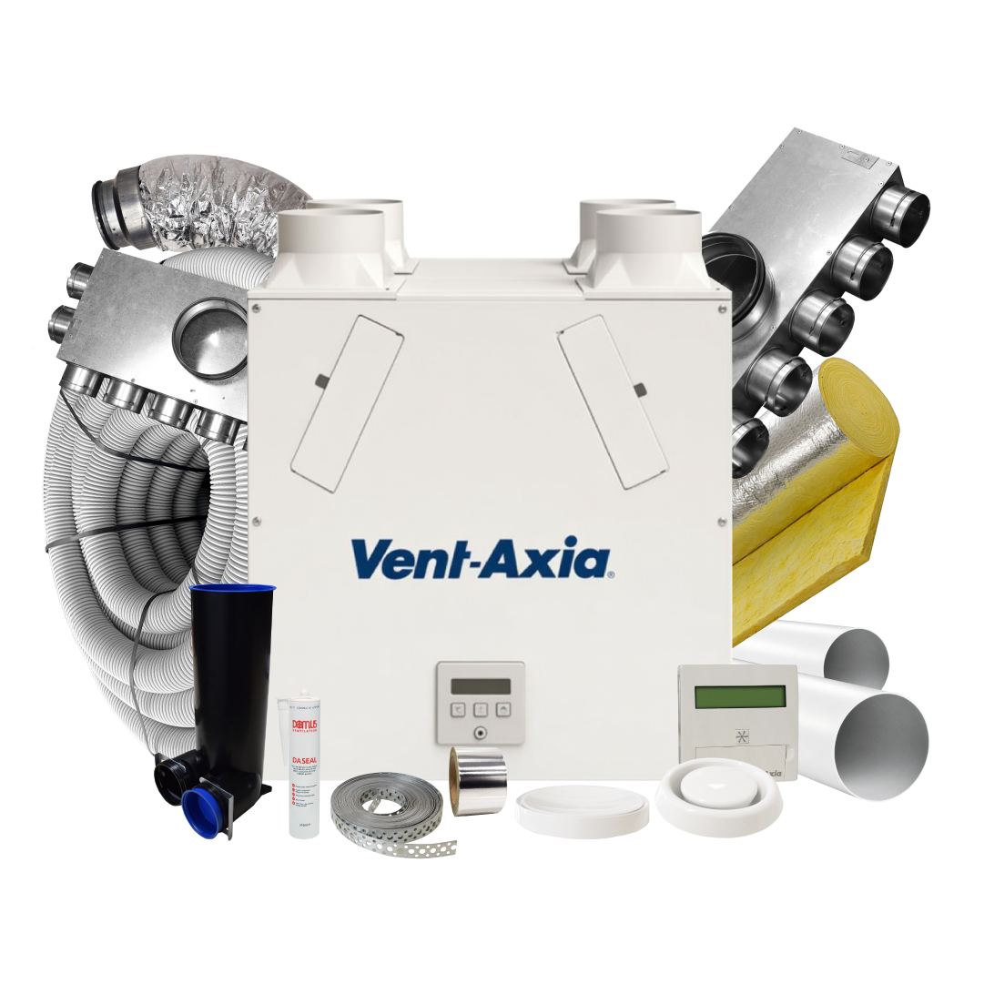 Vent Axia Kinetic BH L/H – 8 Room Complete MVHR Kit