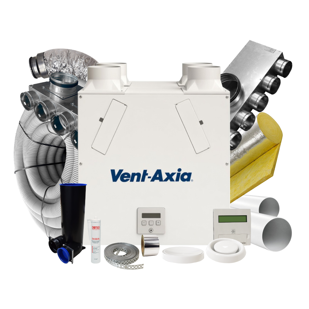 Vent Axia Kinetic BH L/H – 6 Room Complete MVHR Kit