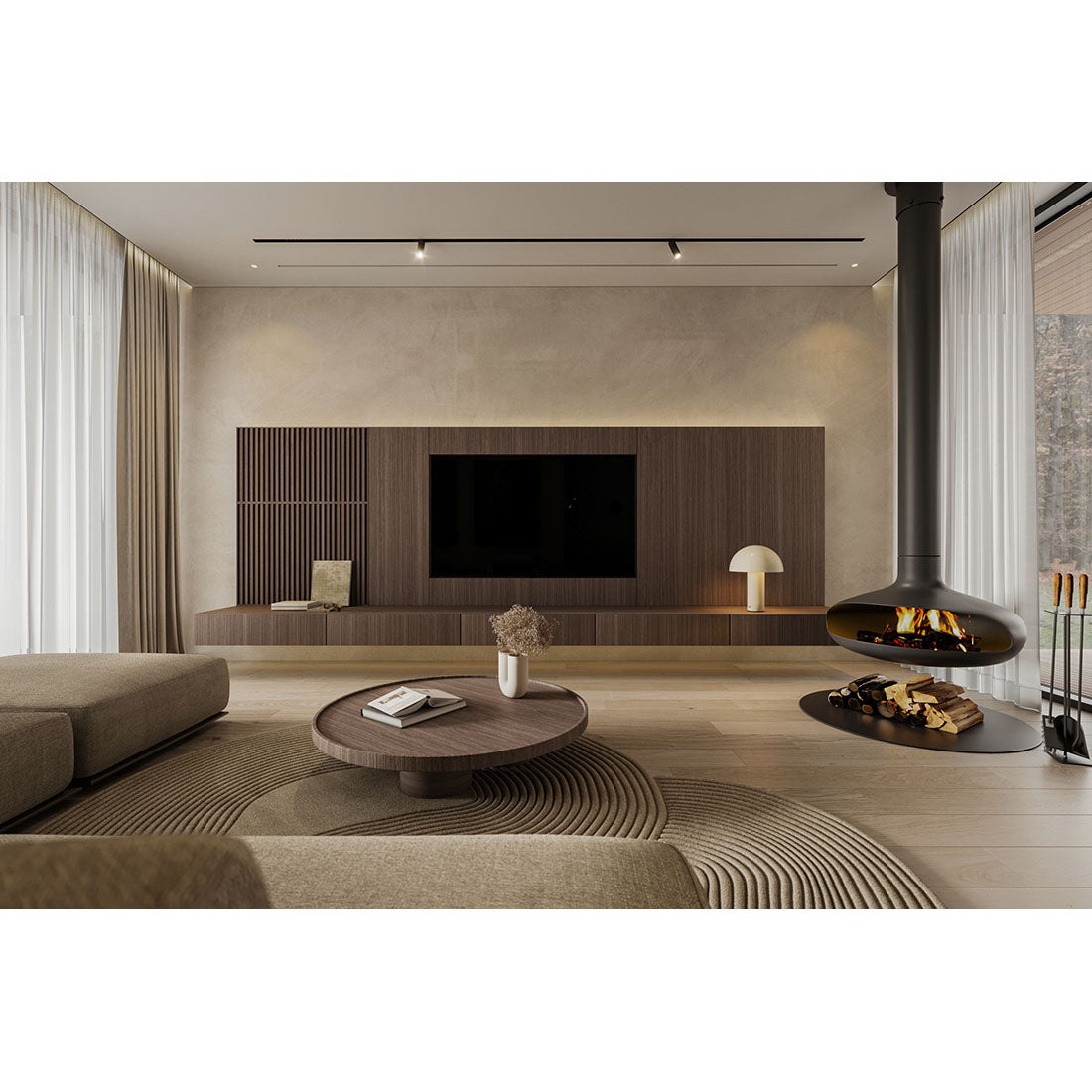 Lineo Single - Ceiling Mounted Installation