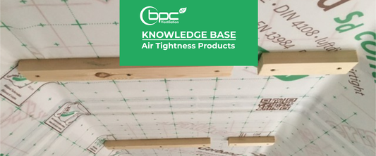 Air tightness products for energy-efficient buildings including sealing tapes, membranes, vapour control layers and airtightness solutions for MVHR systems in new builds and retrofit construction projects