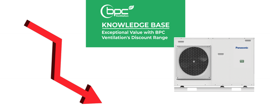BPC Ventilation discount range offering value MVHR systems, MEV units, extractor fans and ducting at reduced prices for energy-efficient home ventilation solutions