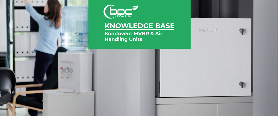 Komfovent MVHR air handling unit providing smart ventilation, heat recovery, and improved indoor air quality
