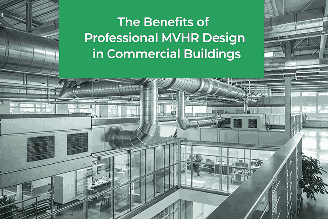 MVHR ventilation system installed in modern energy-efficient home