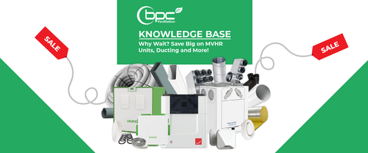 MVHR units and ducting on sale with major discounts for home ventilation systems