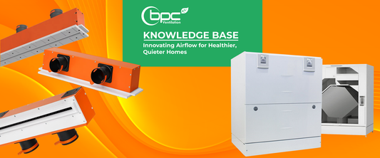 Advanced ventilation system delivering quiet airflow improved air quality and energy efficient performance in modern home
