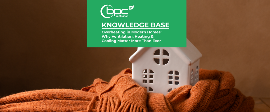 MVHR ventilation system supporting heating and cooling for consistent indoor temperature and comfort