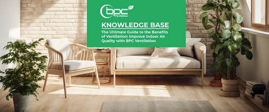Home ventilation system improving indoor air quality by removing pollutants and supplying fresh air