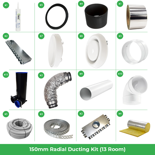 Quiet-Vent 150 13 Room Kit