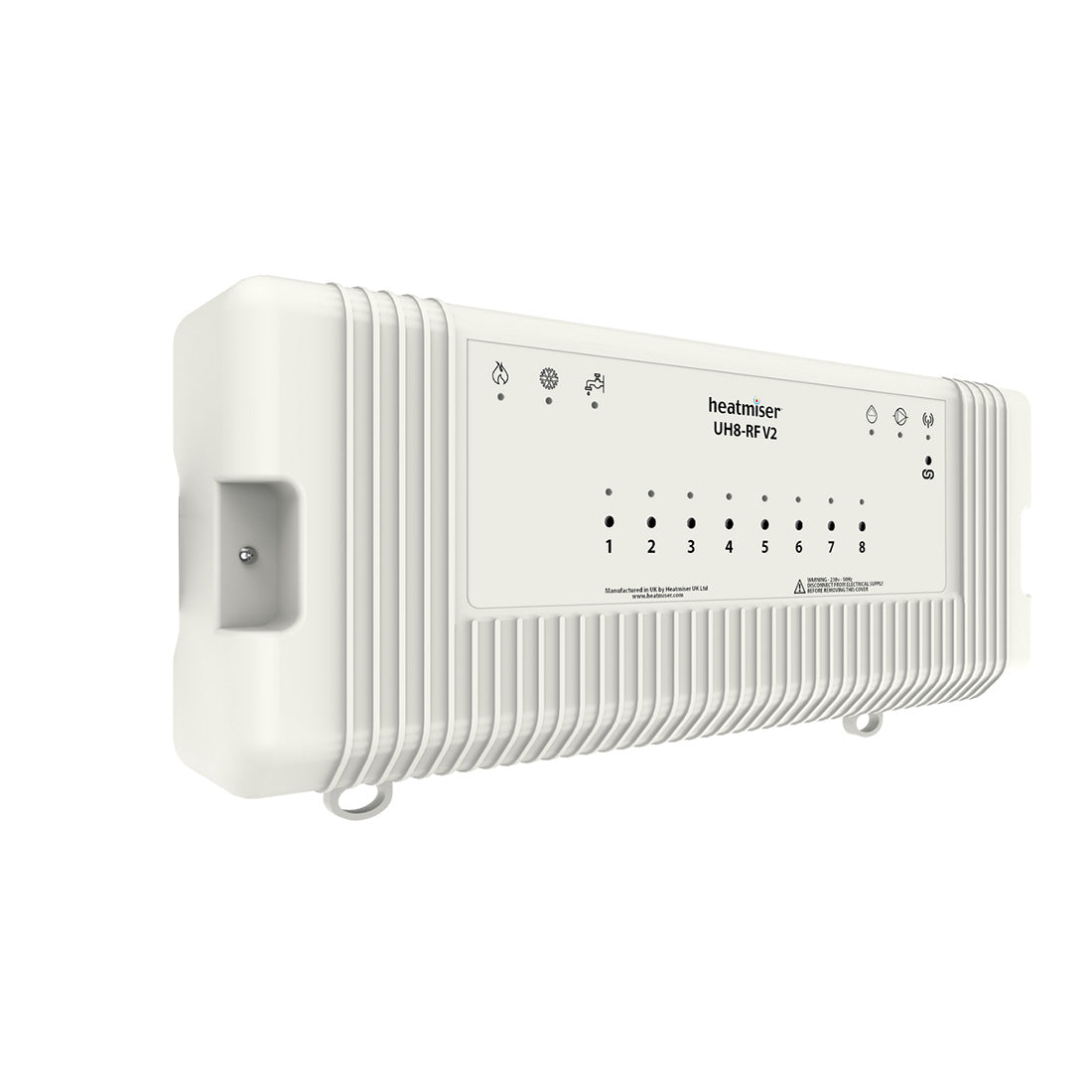 Heatmiser UH8-RF 230V 8 zone wiring centre for underfloor heating control