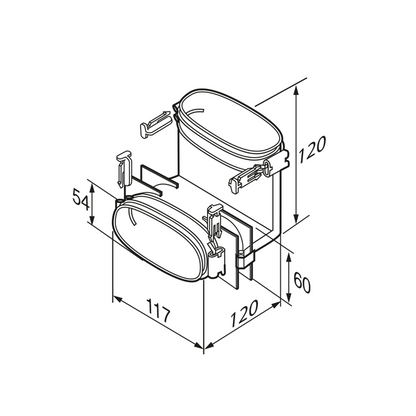 Airflow Airflex 90° Vertical Elbow Oval