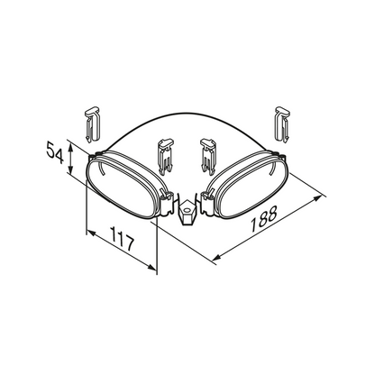 Airflow Airflex 90° Horizontal Elbow