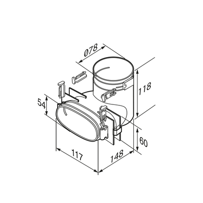 Airflow Airflex 90º Transition Piece Oval