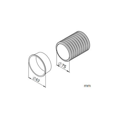 Airflow Airflex 75mm x 50 Metre Radial Pipe