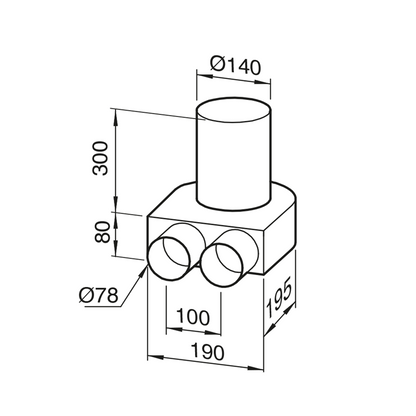 Airflow 90° Metal Floor Plenum