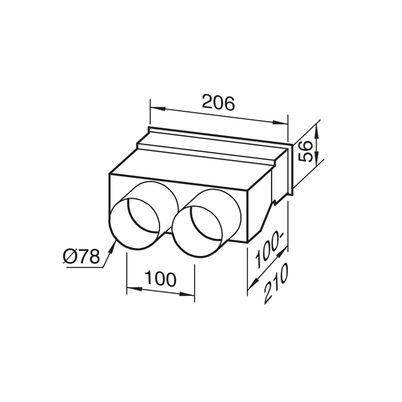 Airflow Straight Wall Outlet