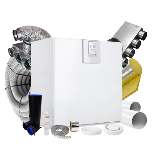 Airflow Adroit DV96 EPH L with Integral CO2 Sensor – 6 Room Complete MVHR Kit