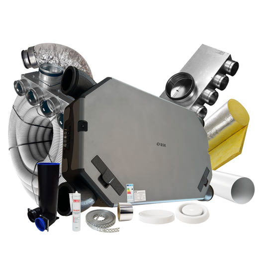 BSK NOTUS Slim 400m3/h @ 100Pa – 10 Room Complete MVHR Kit