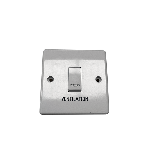 Quiet-Vent White Momentary Boost Switch