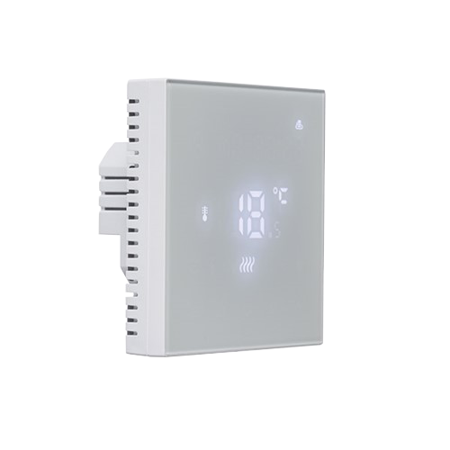 Whisper MU-050 Essence PD Wi-Fi touch thermostat in white for smart heating control systems