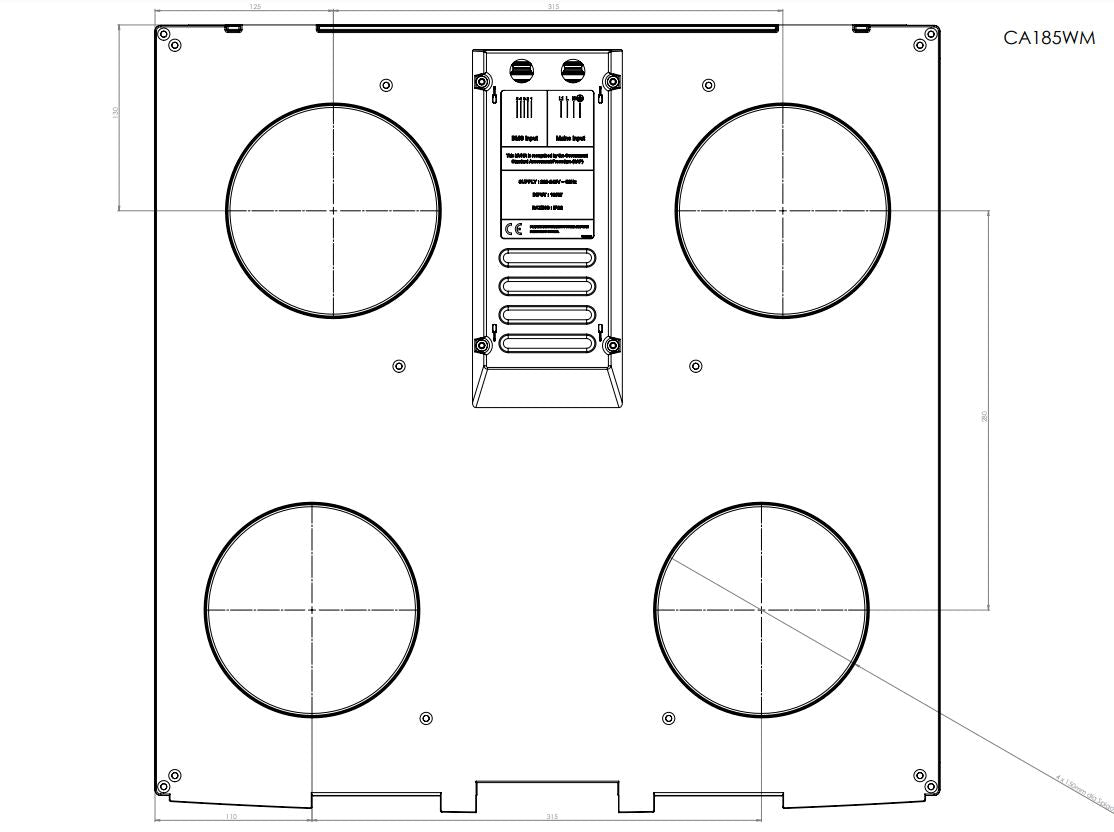 Zehnder ComfoAir 185 WM for wall or cupboard mounting