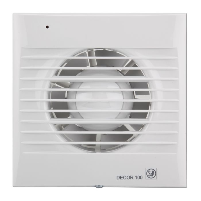 S&P Decor 100 CR Wall Fan - Timer / Indicator / Shutte - Rated 22l/s