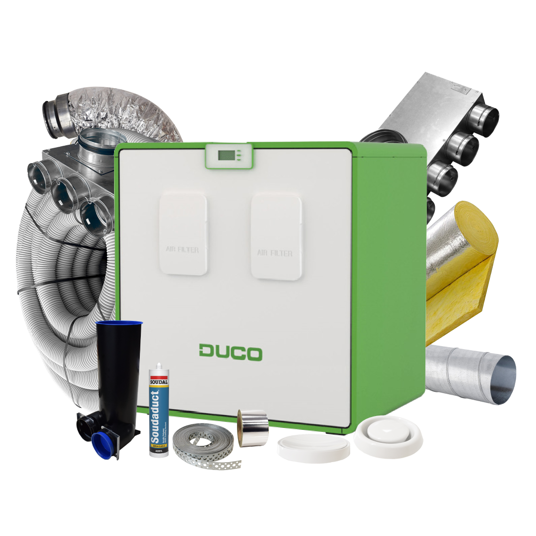 DucoBox Energy Comfort Plus D550 UK – 22 Room Complete MVHR Kit