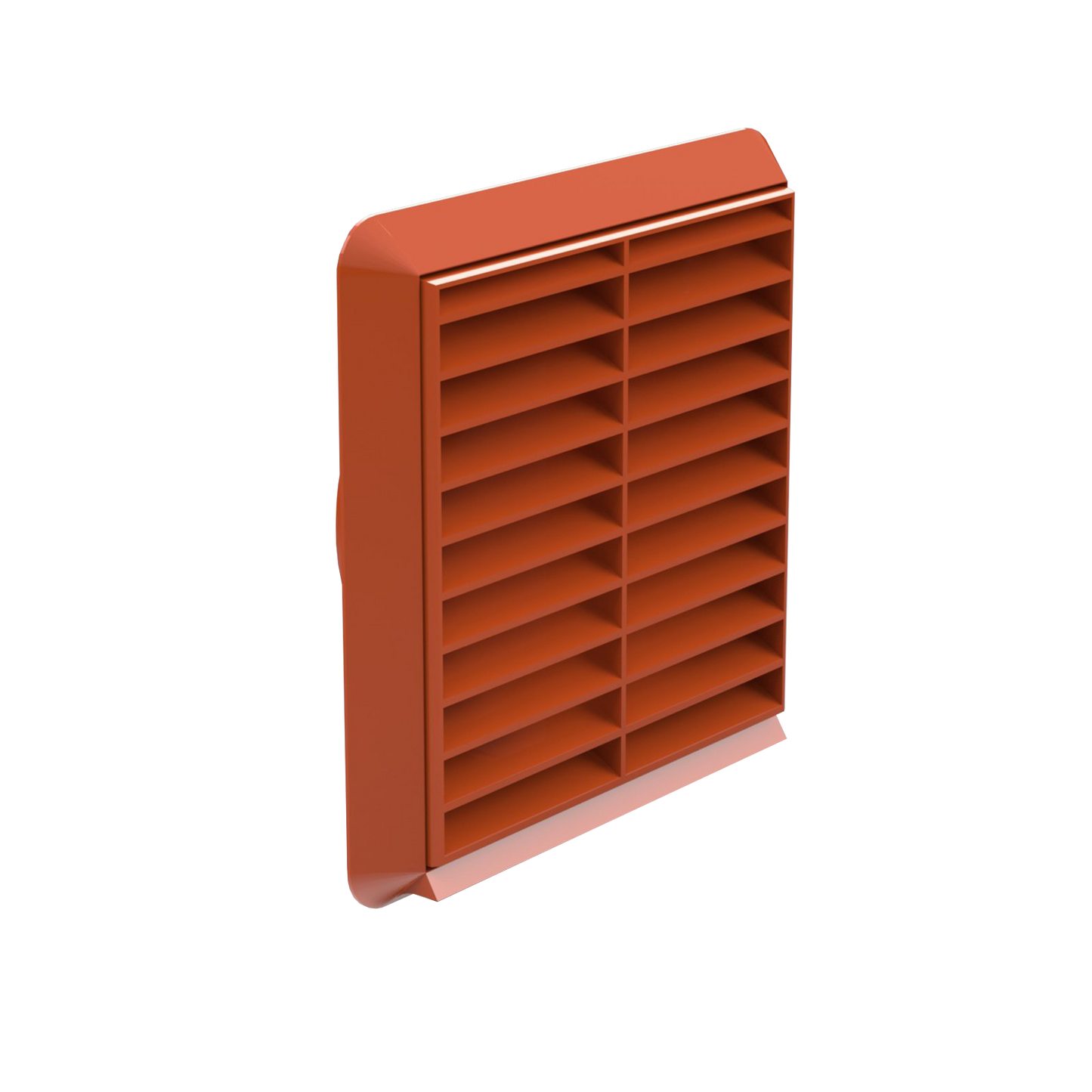 100mm - PVC Louvred Grill Round Spigot