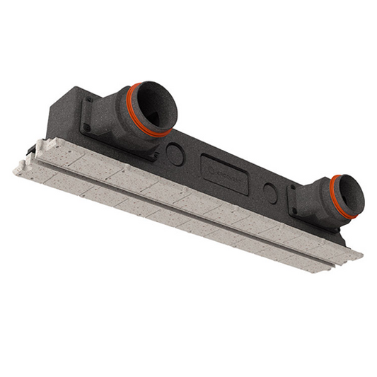 Ergovent Lineo Pro Condi 125 (Puzzle) 1 Slot - 1050mm -2x125mm Side Connections PVC Plenum