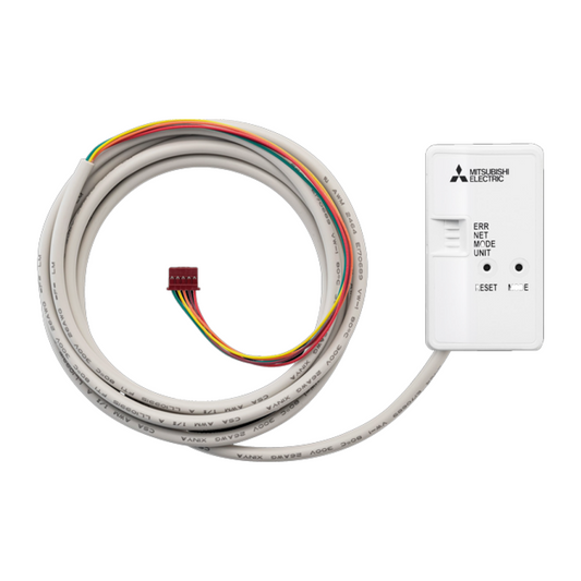 Mitsubishi Ecodan MELCloud Wi-Fi adapter with 2 metre cable for smart heating control