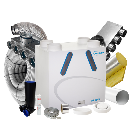 Nuaire AB-WM1 Opposite Hand MVHR Unit – 4 Room Complete MVHR Kit