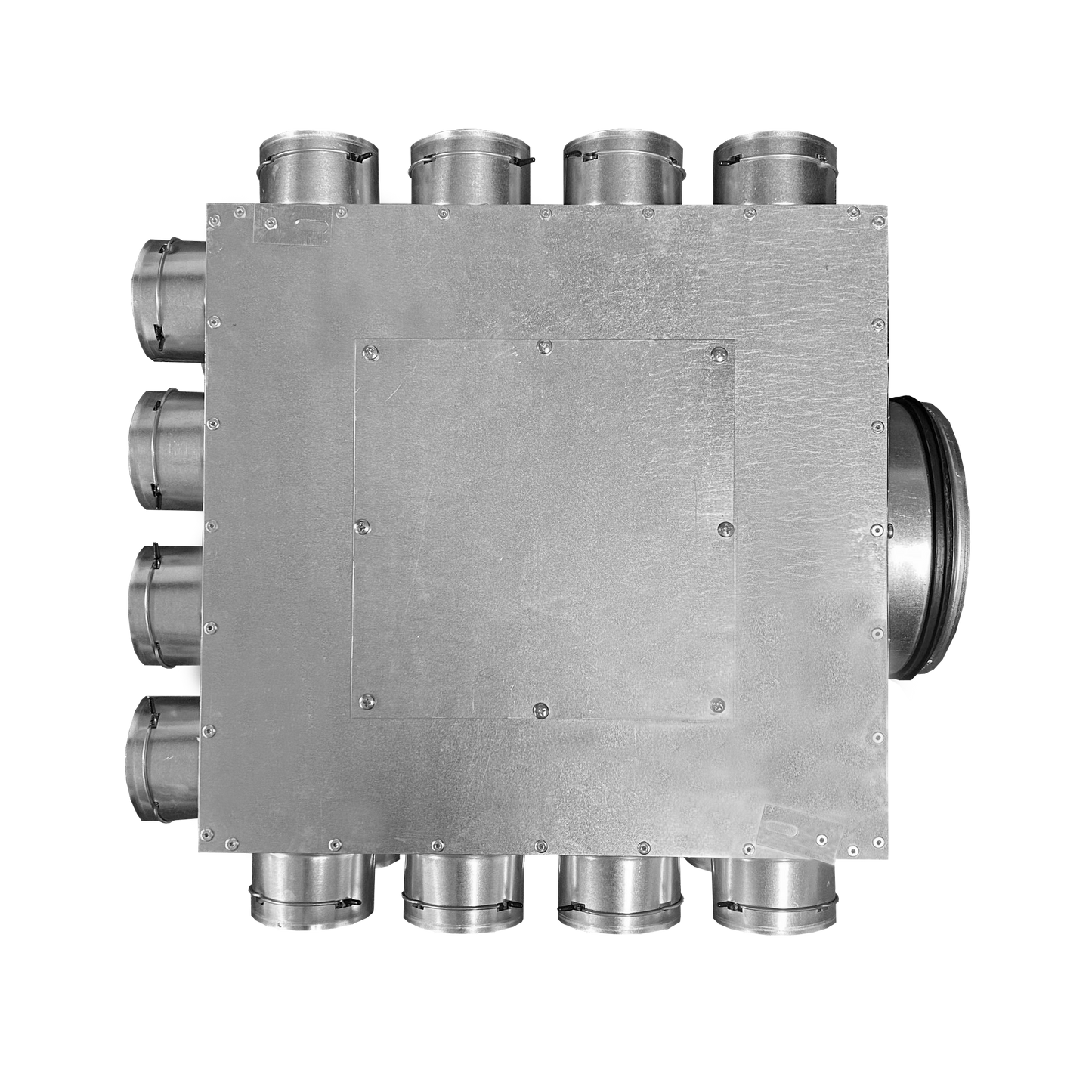 Quiet-Vent 24 pt Adjustable Distribution Box - 200 Spigot (75mm) with 6 x blanking caps