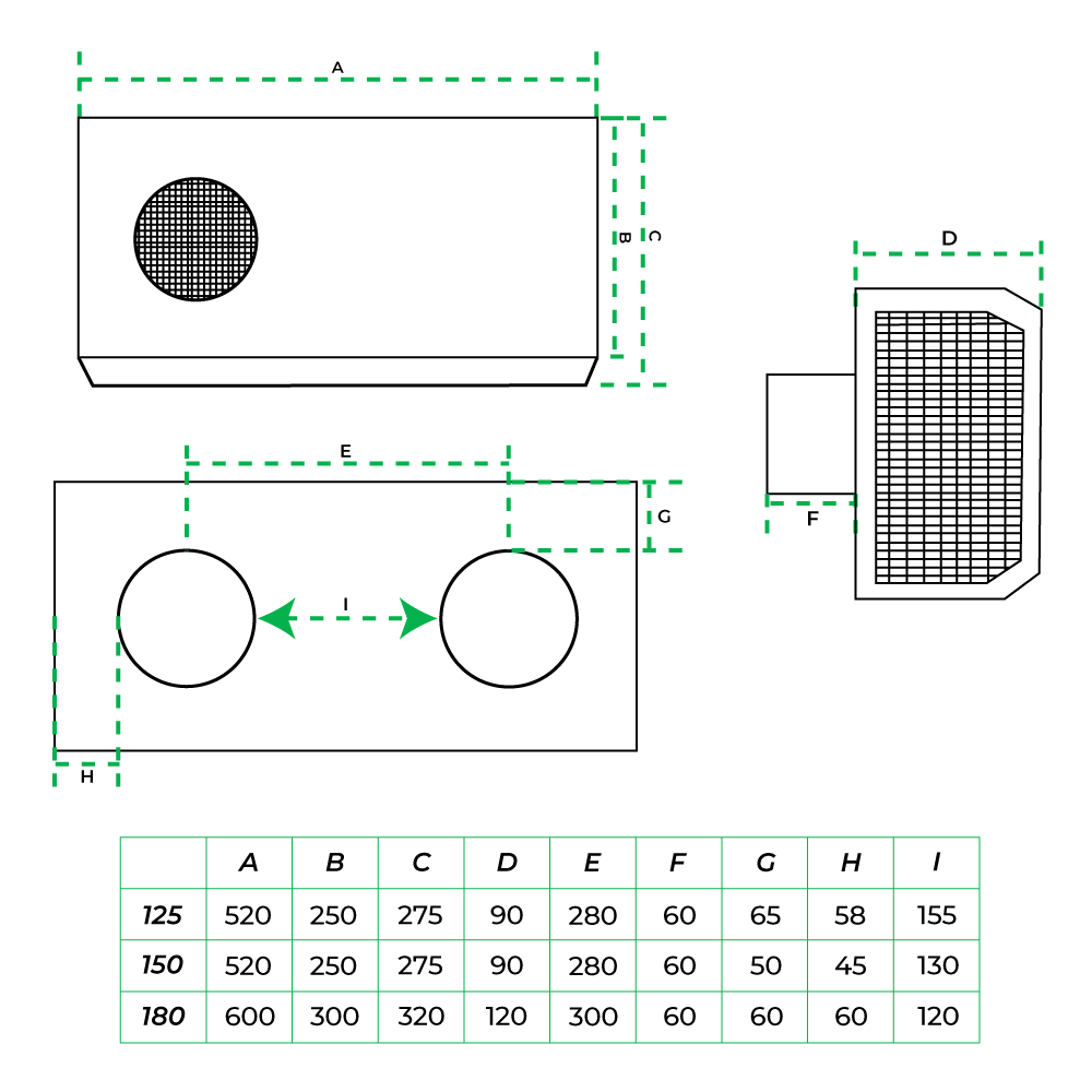 Quiet-Vent 2 in 1 External Wall Grille