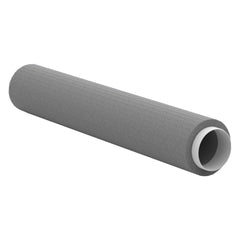 A gray round thermal pipe with a white interior, designed for ventilation systems.