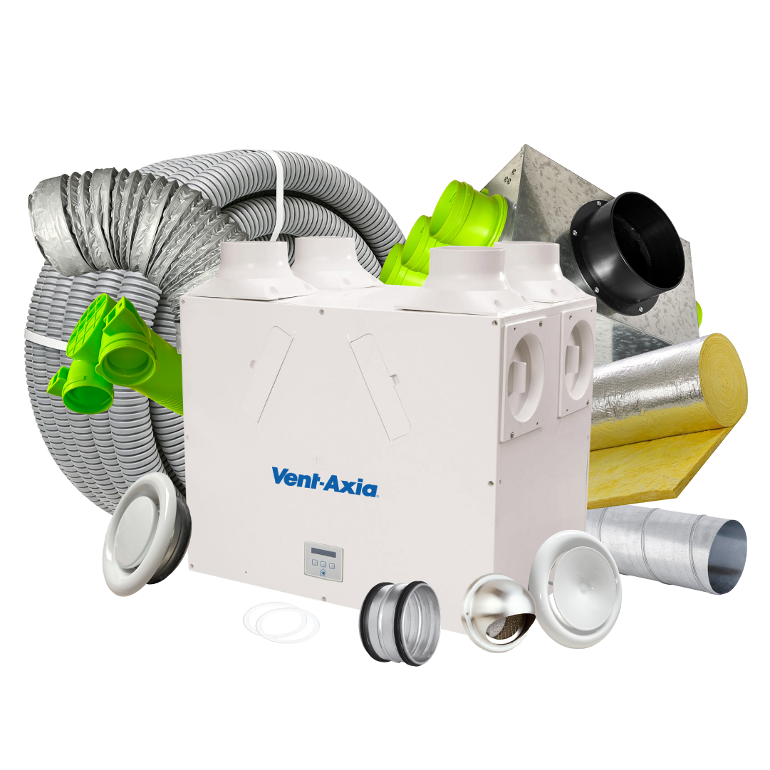 BPC Standard 12 Room MVHR Kit – Vent Axia Kinetic Highflow L/H