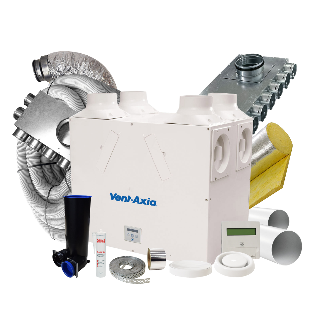 Vent Axia Kinetic Plus B L/H – 18 Room Complete MVHR Kit