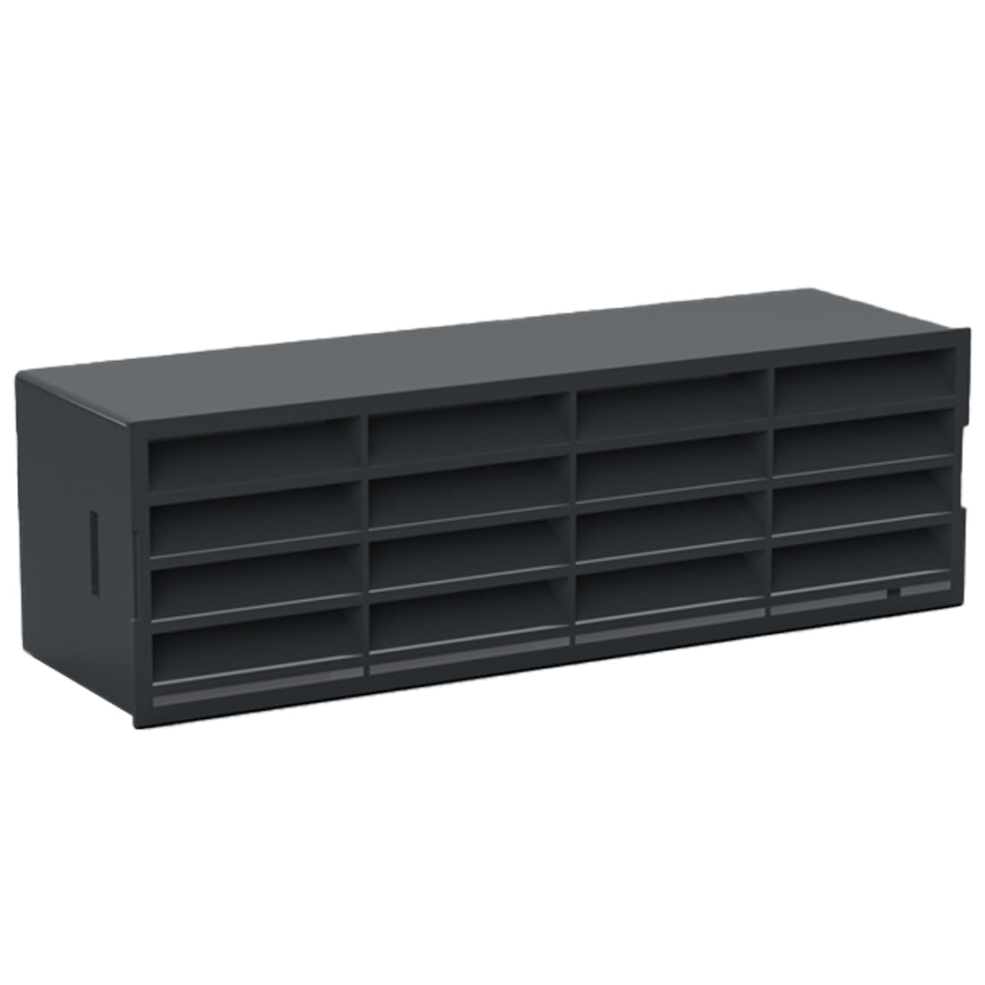204x60mm - Single airbrick complete - Black - VP
