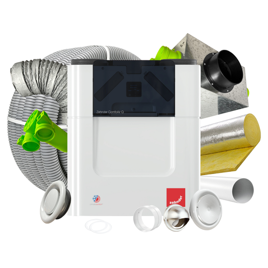 BPC Standard 12 Room MVHR Kit – Zehnder Q350 ERV with enthalpy exchanger
