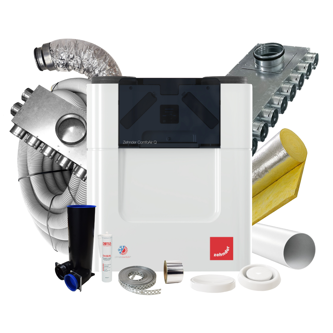 Zehnder Q350 Standard Model – 10 Room Complete MVHR Kit