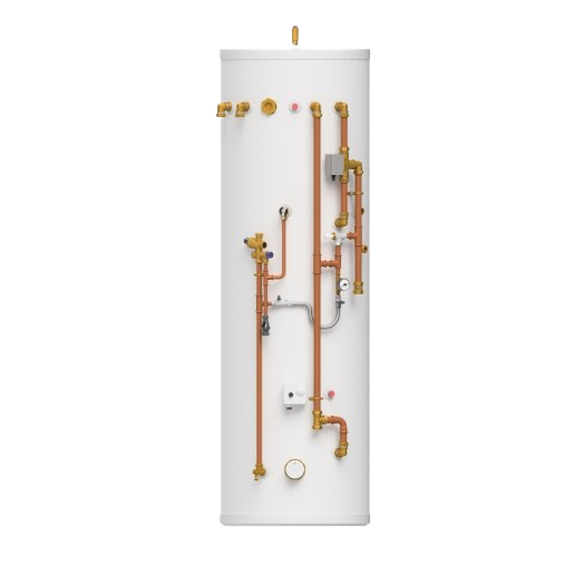 Panasonic DUO pre-plumbed heat pump tank with integrated buffer cylinder for renewable heating systems