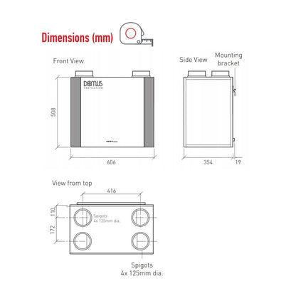 Domus HRX-E HERA Heat Recovery Unit