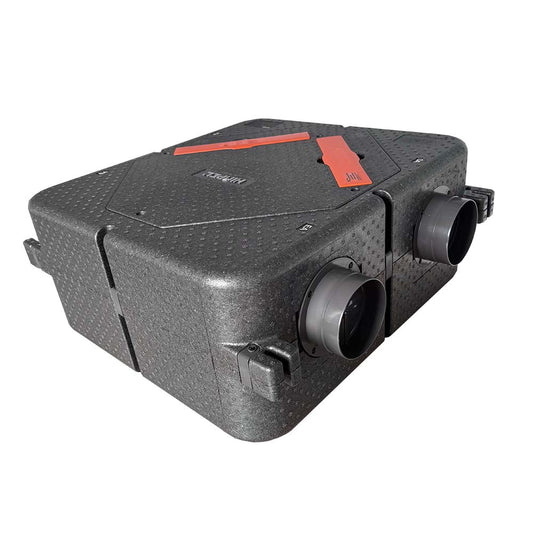 Quiet-Vent Himpel 200 EPP unit with controller, bypass and Hepa Filter