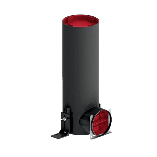 Quiet-Vent PVC 90º Single plenum 90mm round pipe