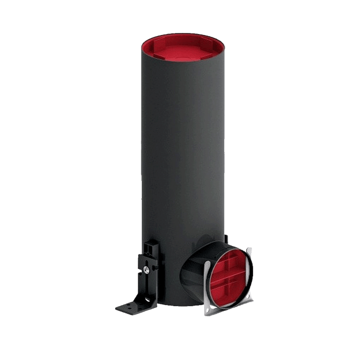 Plenum Pvc 90º Single plenum 90mm round pipe (PVC) – BPC Ventilation Store