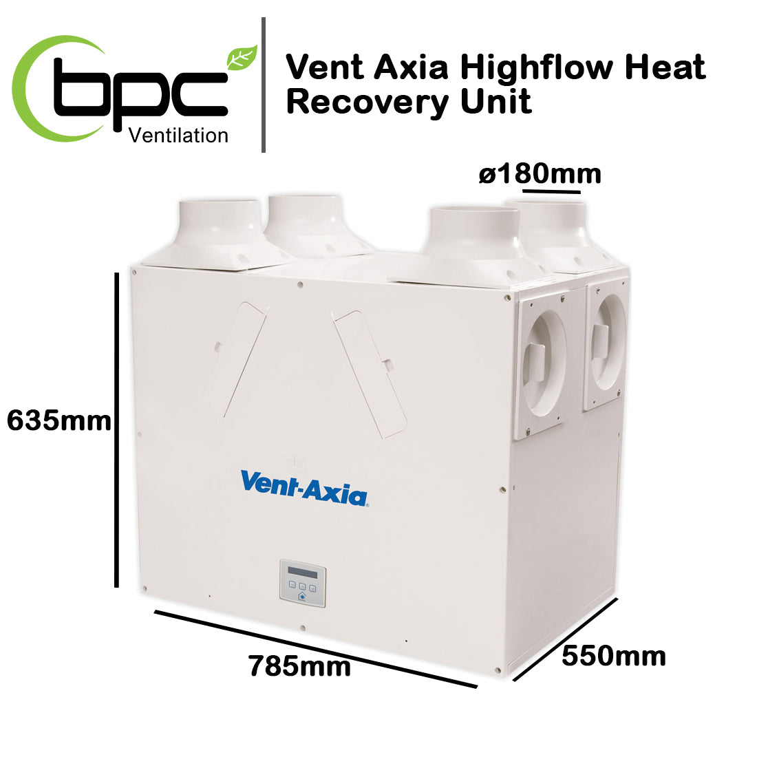 Vent Axia Sentinel Kinetic Highflow Heat Recovery Unit Left Hand Unit - 408451