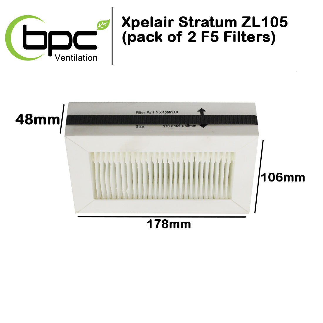 xpelair-stratum-zl105-filter-dimensions-bpc-ventilation